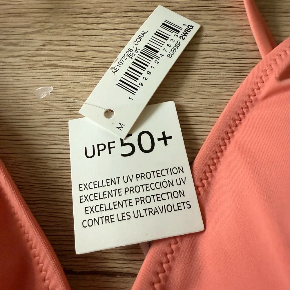 Amazon Essentials Coral Bikini Top